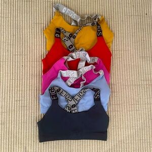 Figs underscrub performance sports bra 5 pack size small